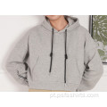 Hoodies Short Design com Cor Sólida